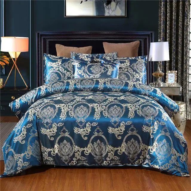 50  Bedding Set Queen King Size Duvet Cover Silky Bed Linens Quilt High Quality Luxury Gold Colour 2/3pcs Comforter