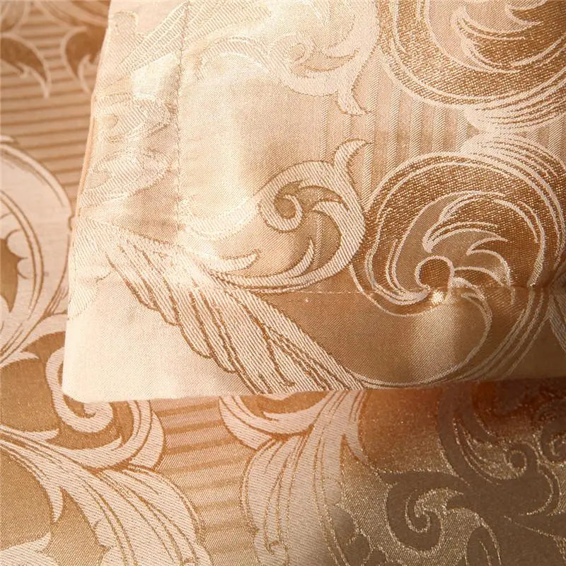 50  Bedding Set Queen King Size Duvet Cover Silky Bed Linens Quilt High Quality Luxury Gold Colour 2/3pcs Comforter