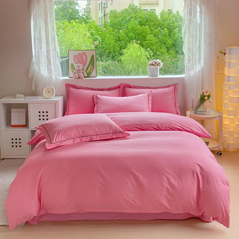 Luxury Bedding Duvet Cover Set 400 TC Egyptian Cotton 1pc Quilt Cover and 2pc Pillowcase Soft Durable Comforter Cover All Season