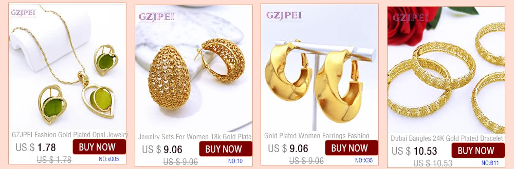 Gold Color Jewelry Sets For Women Necklace Sets For Women bijoux de mode ensembles de bijoux