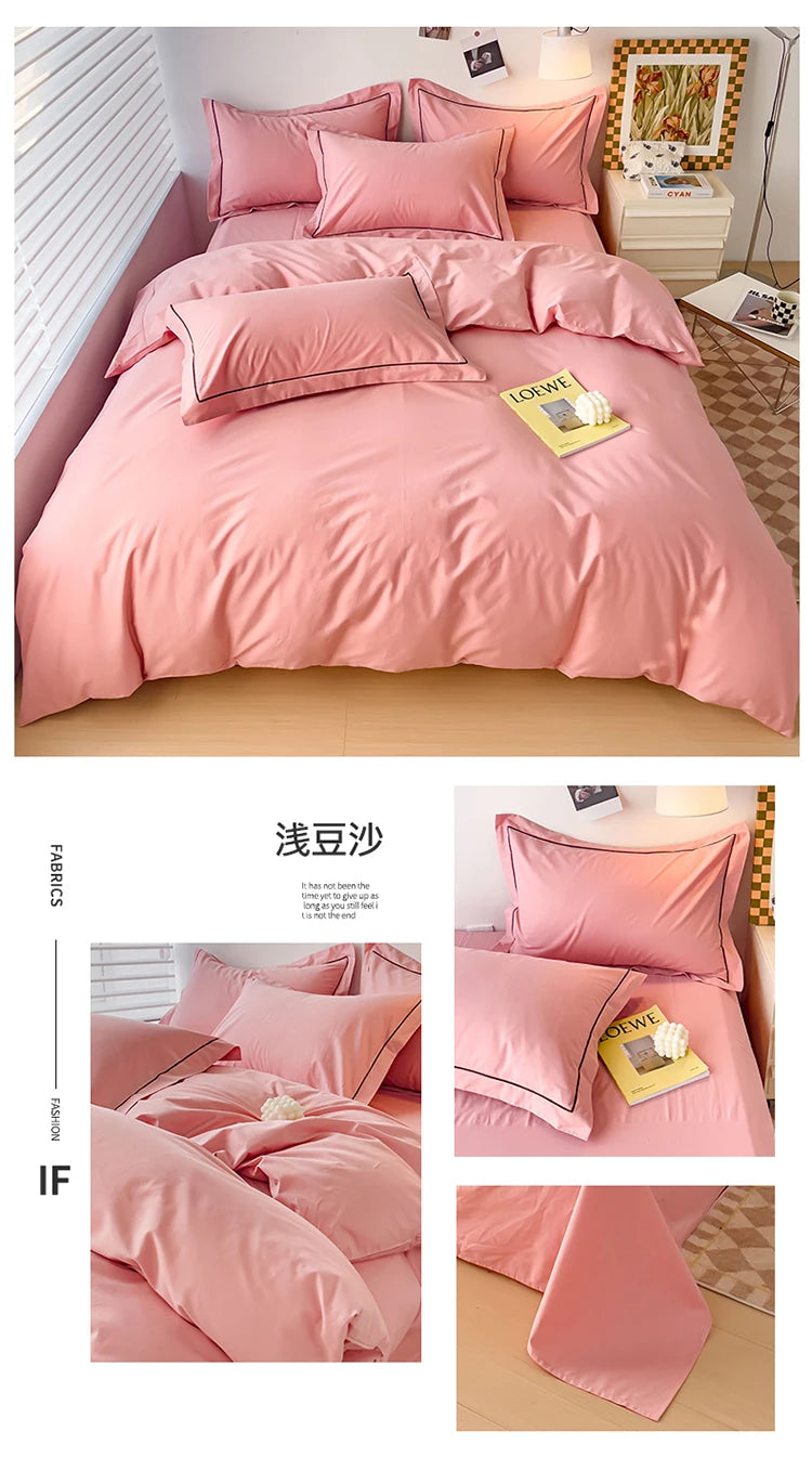 Luxury Bedding Duvet Cover Set 400 TC Egyptian Cotton 1pc Quilt Cover and 2pc Pillowcase Soft Durable Comforter Cover All Season